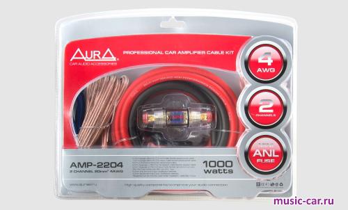 Набор проводов для установки усилителя Aura AMP-2204