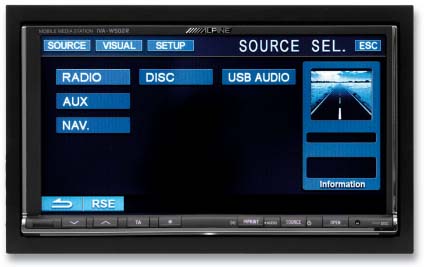 Мультимедийные головные устройства. Alpine IVA-W502R.