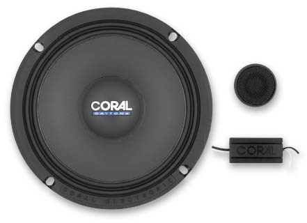 Компонентная акустика 6,5''. Coral DLK 165