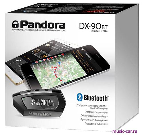 Автосигнализация с обратной связью и автозапуском Pandora DX 90BT