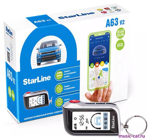 Автосигнализация с обратной связью и автозапуском StarLine A63 v2 2CAN+2LIN ECO