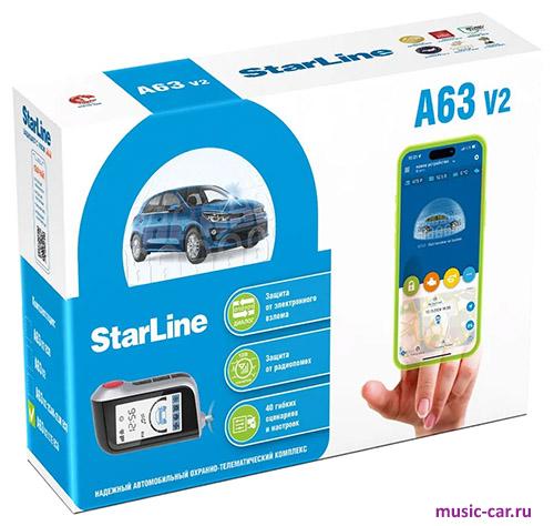 Автосигнализация с обратной связью StarLine A63 v2 LTE ECO