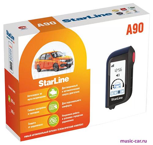 Автосигнализация с обратной связью и автозапуском StarLine A90 BT