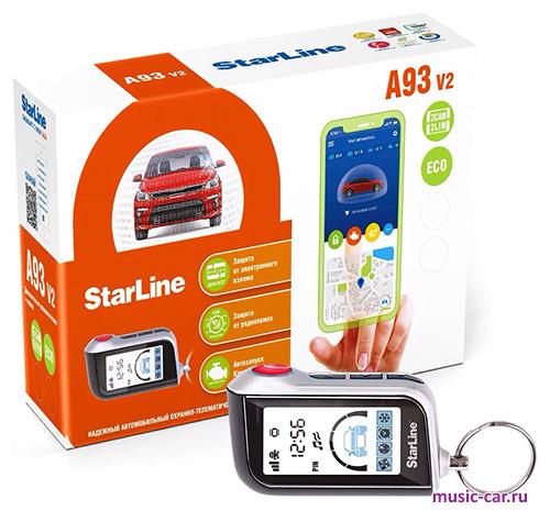 Автосигнализация с обратной связью и автозапуском StarLine A93 v2 2CAN+2LIN ECO