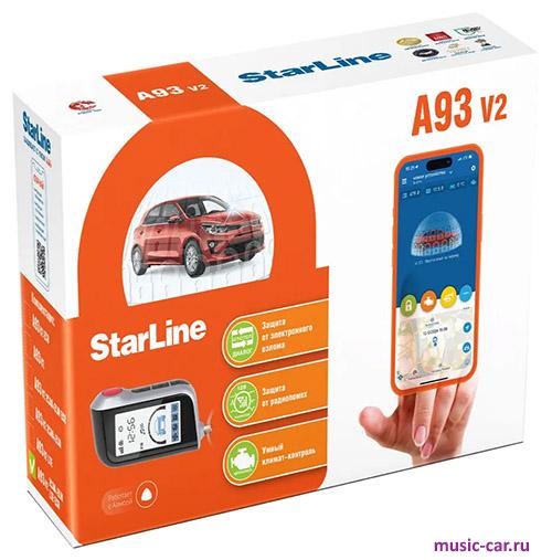 Автосигнализация с обратной связью и автозапуском StarLine A93 v2 2CAN+2LIN LTE ECO