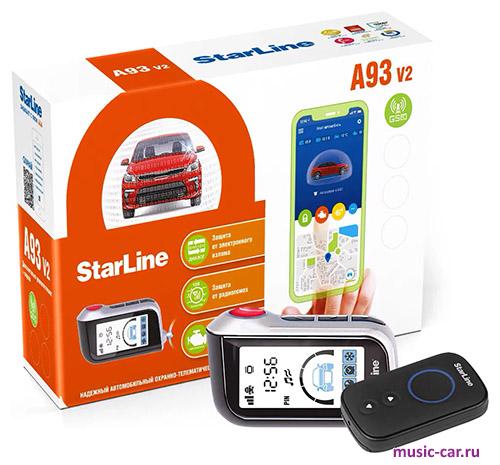 Автосигнализация с обратной связью и автозапуском StarLine A93 v2 GSM