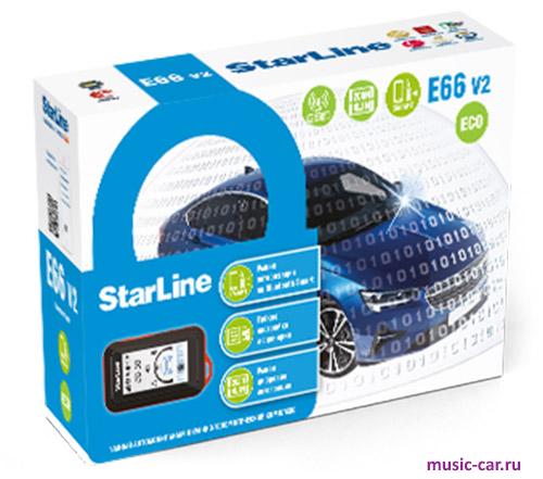 Автосигнализация с обратной связью StarLine E66 v2 GSM ECO