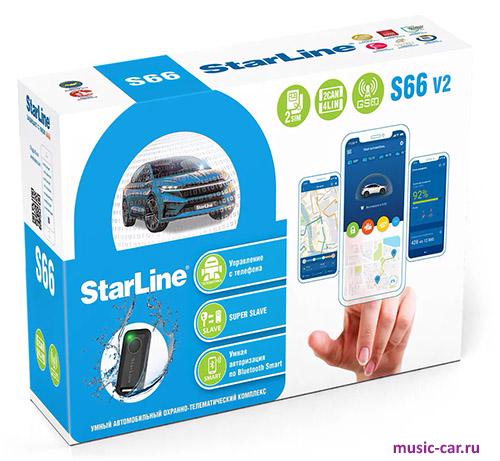 Автосигнализация с обратной связью StarLine S66 v2 BT 2CAN+4LIN 2SIM GSM