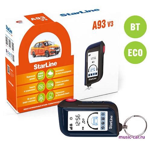 Автосигнализация с обратной связью и автозапуском StarLine A93 v3 BT ECO Автосигнализация с обратной связью и автозапуском StarLine A93 v3 BT ECO
