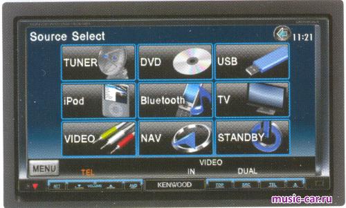 Автомобильная магнитола Kenwood DDX6054