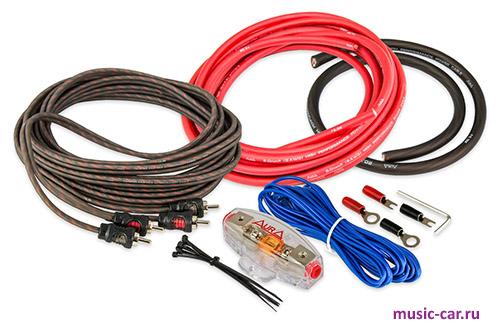 Набор проводов для установки усилителя Aura AMP-1208