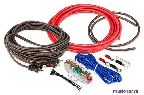 Набор проводов для установки усилителя Aura AMP-1210