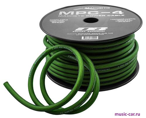 Силовой провод питания Deaf Bonce MPC-4GA Green