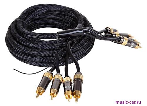 Линейные провода для установки усилителя Kicx RCA-06